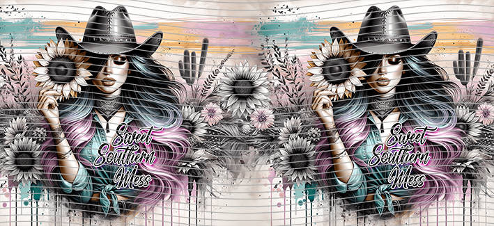 16oz Sunflower Girl-SU-98